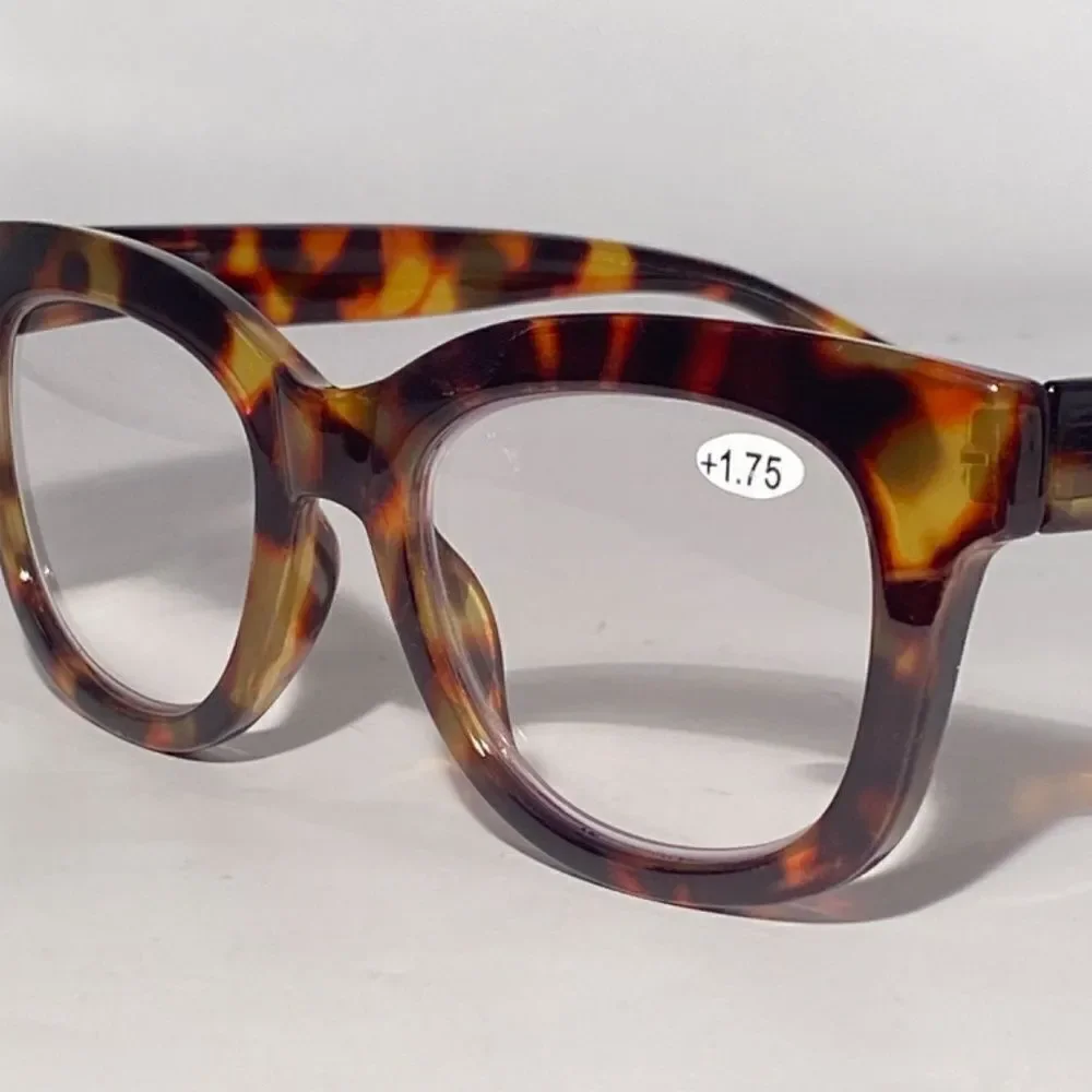 1138 Mona Reading Glasses 1.75 Sq Eyeglasses Tortoise Frames Readers NWT